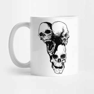 3 Head Skull Mug